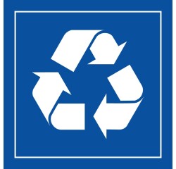 Panneau Tri Sélectif - Pictogramme recyclage Poubelle - Gravoply