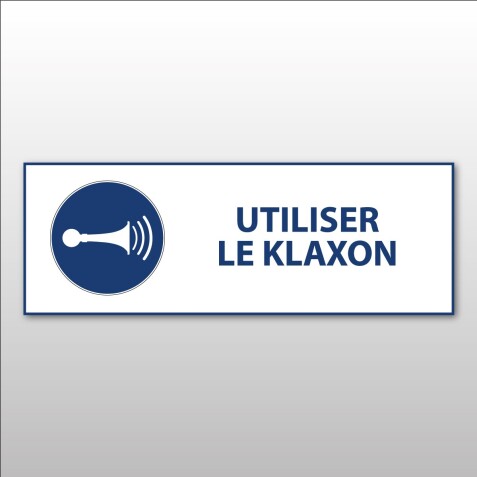 Panneau de signalétique - Utiliser le klaxon - M029 - ISO 7010