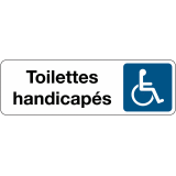 Panneau adhésif - Toilettes Handicapés