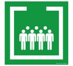 Panneau carré Zone de confinement