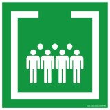 Panneau carré Zone de confinement