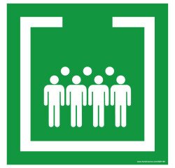 Panneau carré Zone de confinement