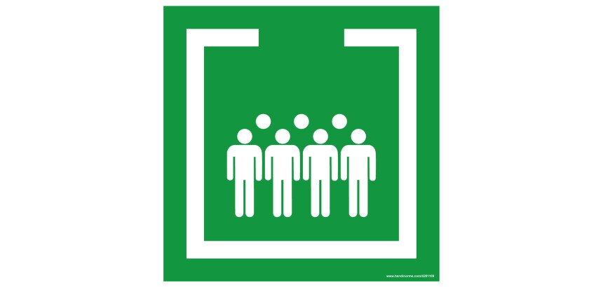 Panneau carré Zone de confinement