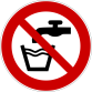 Panneau d'Interdiction - Eau non potable - P005  - 400 mm - PVC