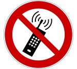 Panneau Interdiction - NE pas activer téléphone - P013 - ISO 7010