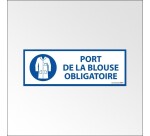 Panneau d'Obligation - Port de la Blouse Obligatoire - ISO 7010