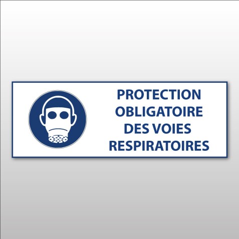Panneau obligation - Protection des voies respiratoires - ISO 7010