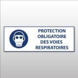 Panneau obligation - Protection des voies respiratoires - ISO 7010