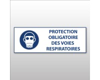 Panneau obligation - Protection des voies respiratoires - ISO 7010
