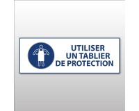 Panneau d'obligation - Porter tablier de protection - M026