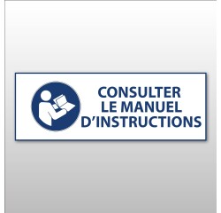 Panneau - Consulter le manuel d'instructions - M002 - ISO 7010