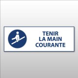 Panneau d'Obligation ISO 7010 - Tenir la main courante - M012
