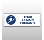 Panneau d'Obligation ISO 7010 - Tenir la main courante - M012  - 297 x 105 mm - PVC