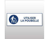 Panneau d'Obligation ISO 7010 - Utiliser la poubelle - M030