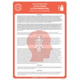 Panneau d'affichage - Lutte contre les discriminations - Papier plastifié - A3