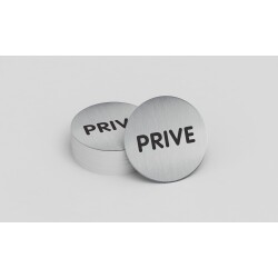 Pictogramme rond - Privé - 83 mm - Acier
