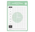 Affiche - Horaires de travail - Format A3 - Papier plastifié