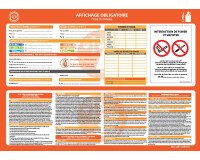 Affiche entreprise - 1 à 10 salariés - A3 - Vinyle plastifié  - A3