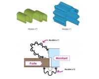 Anti-pince doigts - Système alvéolaire - Thermoplastique SEBS  - Noir - N°2