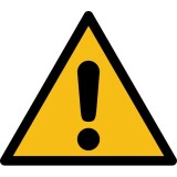 Signalétique de danger - Picto Danger Général - W001 - ISO 7010  - 100 mm - PVC