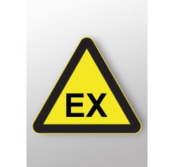 Panneau de signalisation danger - Danger explosif - W016 - ISO 7010  - PVC
