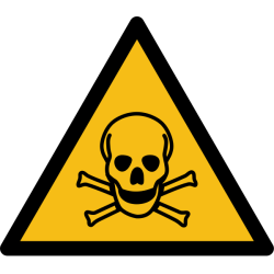 Panneau danger - Matières toxiques - W016  - 315 mm - PVC