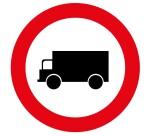 Panneau - Accès interdit véhicules transport marchandise