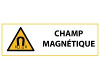 Signalétique de danger - Picto Champ magnétique - W006 - ISO 7010