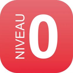 Plaque signalétique - Picto Niveau 0 - Plexiglas® - 120 x 120 mm