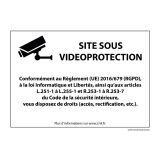 Panneau Site sous vidéoprotection - Signalisation de sécurité