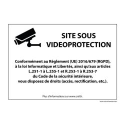 Panneau Site sous vidéoprotection - Signalisation de sécurité