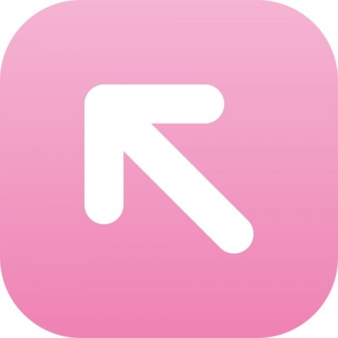 Plaque directionnelle flèche oblique – Plexiglass – 120x120 mm