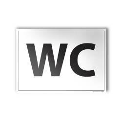 Plaque gravée WC - 10x14cm
