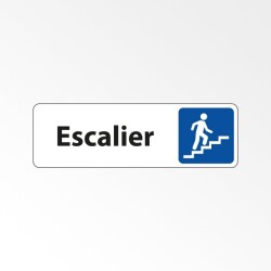 Panneau d'information - Pictogramme Escalier  - Fixation Adhésive