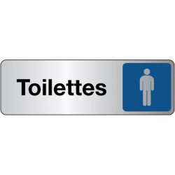 Panneau adhésif - Toilettes Homme - Signalétique avec pictogramme