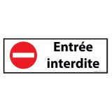 Panneau de signalisation ERP - Pictogramme Entrée interdite