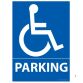 Panneau de signalisation Parking avec picto Handicapé pour ERP
