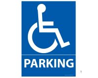 Panneau de signalisation Parking avec picto Handicapé pour ERP