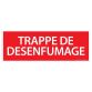 Panneau de signalétique "Trappe de Désenfumage" - 210 x 75 mm