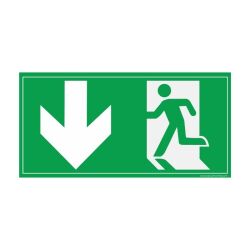 Panneau d'évacuation - Pictogramme Sortie de secours - ISO 7010