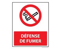 Panneau d'interdiction ISO EN 7010 - Défense de fumer - P002