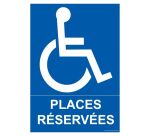 Panneau orientation - Parking places réservées handicapé
