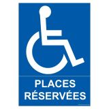 Panneau orientation - Parking places réservées handicapé