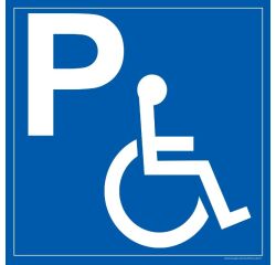 Panneau Parking PMR 500x500 mm en Aludibond Extérieur