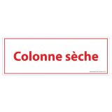 Panneau sécurité incendie – Colonne sèche – Format 210x75 mm