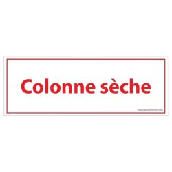 Panneau sécurité incendie – Colonne sèche – Format 210x75 mm