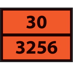 Plaque ADR - Liquide inflammable transporté à chaud - 30/3256