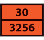 Plaque ADR - Liquide inflammable transporté à chaud - 30/3256