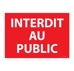 Signalisation d'interdiction - Interdit au public - ISO 7010