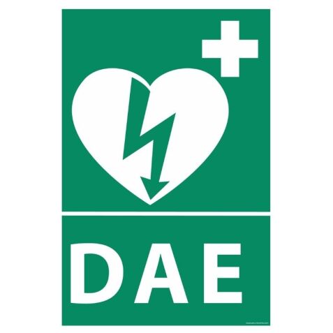 Signalétique Défibrillateur DAE pour ERP - Modèle 2 - ISO 7010